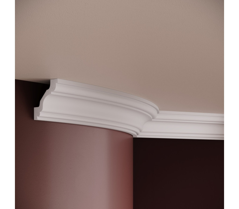 Cornisa poliuretan flexibil, Manavi, P819F - 6.8x6.4x200 cm