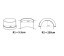 Cornisa poliuretan flexibil, Manavi, P819F - 6.8x6.4x200 cm