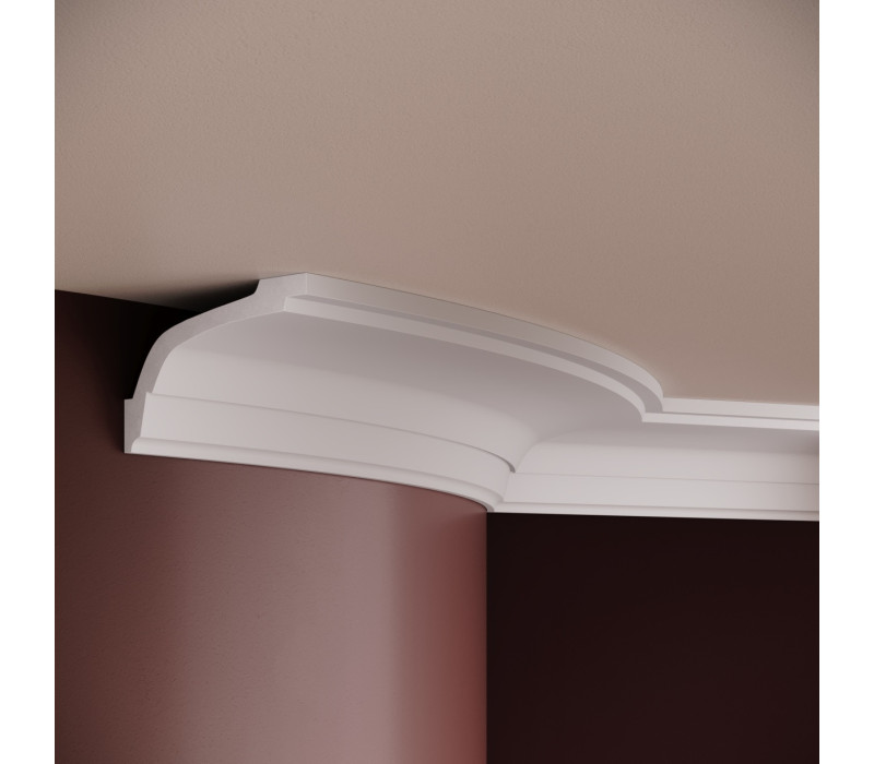 Cornisa poliuretan flexibil, Manavi, P836F - 6.5x12x200 cm