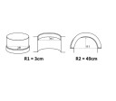Brau poliuretan flexibil, Manavi, B17F-4.2x1.7x200cm