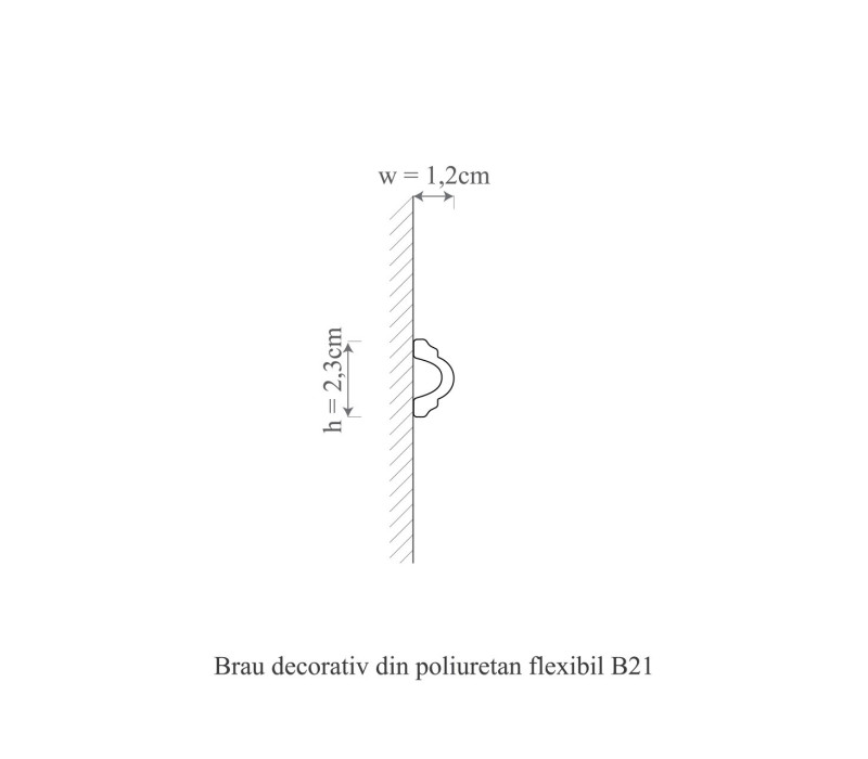 Brau poliuretan flexibil, Manavi, B21F - 2.3x1.2x200 cm
