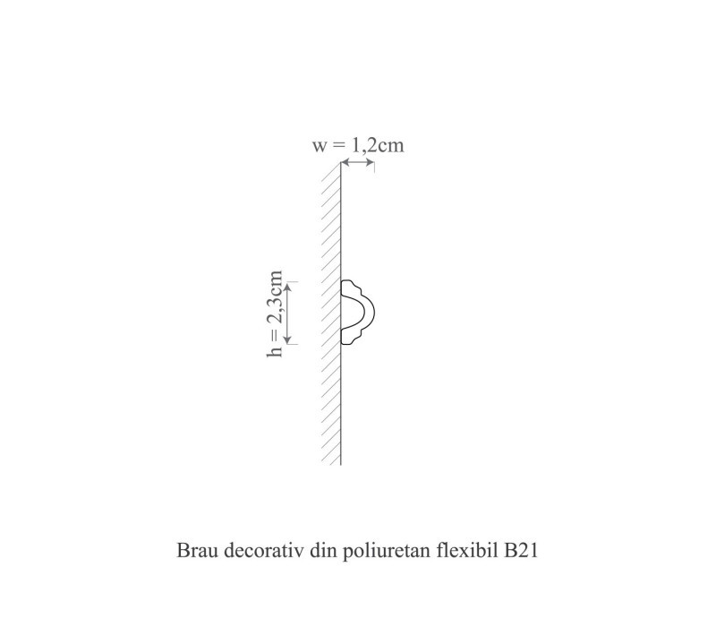Brau poliuretan flexibil, Manavi, B21F - 2.3x1.2x200 cm