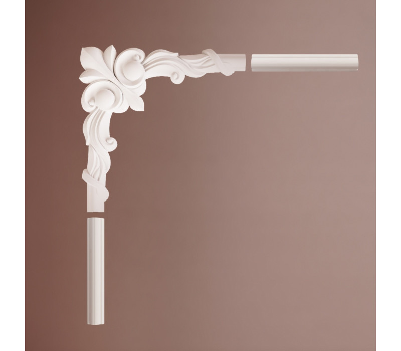 Chenar din poliuretan, Manavi, B22-3 - 28x28x1.6 cm
