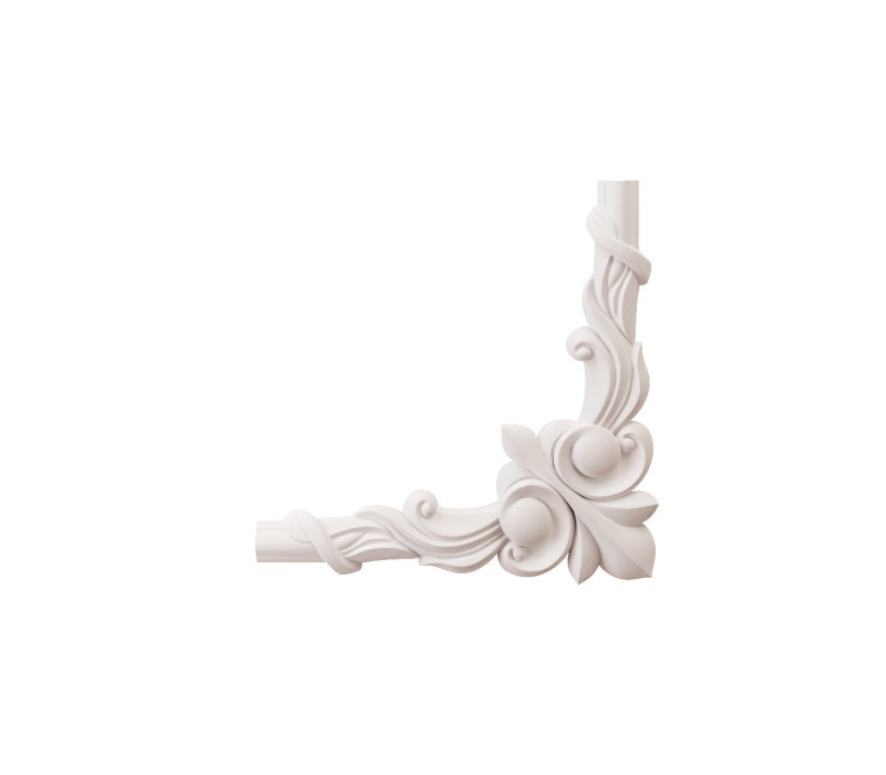 Chenar din poliuretan, Manavi, B22-3 - 28x28x1.6 cm