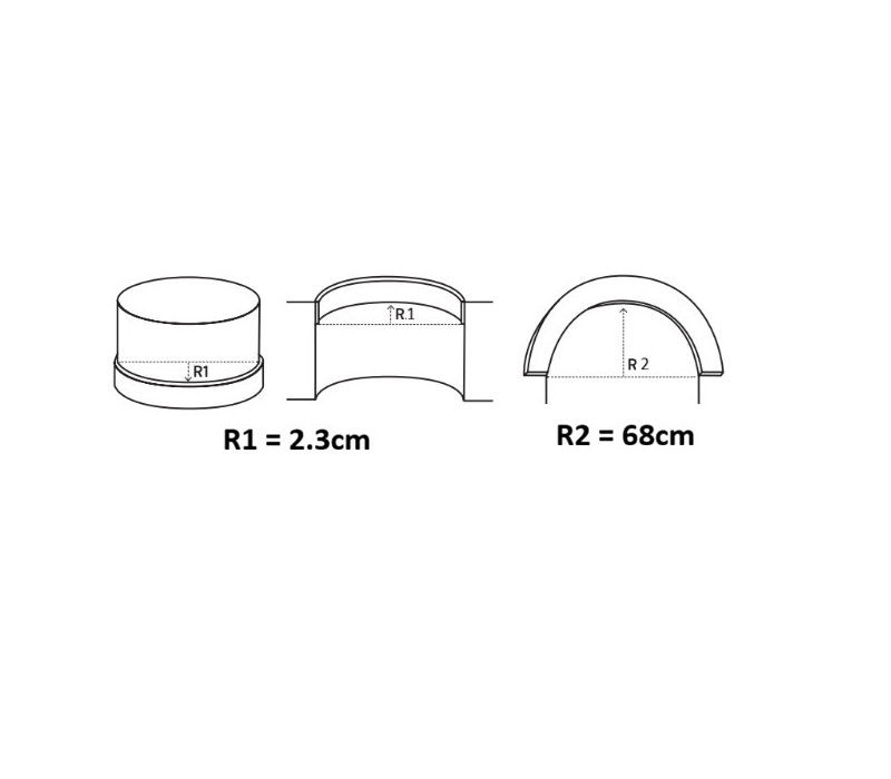 Brau poliuretan flexibil, Manavi, B24F-5x1.3x200 cm