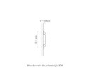Brau polimer rigid, Manavi, B29 - 6x0.8x200 cm