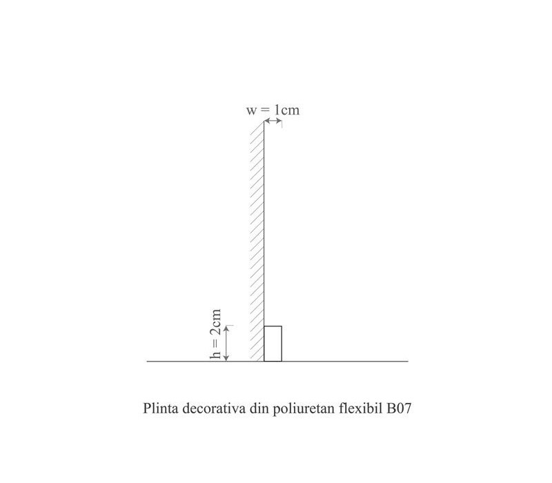 Cornisa polimer rigid, Manavi, B7-2x1x200 cm