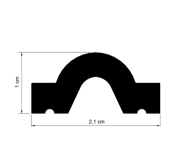 Brau poliuretan flexibil, Manavi, B8F - 2.1x1x200 cm