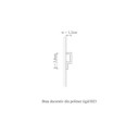 Plinta polimer rigid, Manavi, B23-3.8x1.2x200 cm