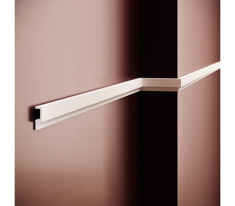 Plinta polimer rigid, Manavi, B23-3.8x1.2x200 cm