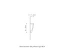 Plinta polimer rigid, Manavi, B24-5x1.3x200 cm