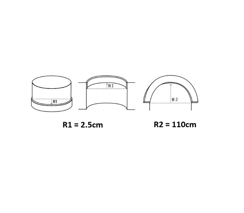 Plinta poliuretan flexibil, Manavi, B25F-7x1.2x200 cm