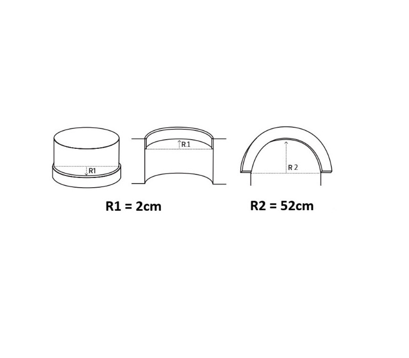 Plinta poliuretan flexibil, Manavi, B23F-3.8x1.2x200cm