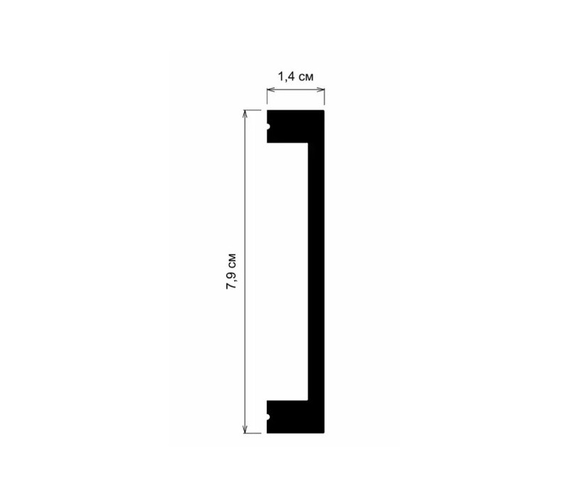 Plinta poliuretan flexibil, Manavi, S33F-7.9x1.4x200 cm