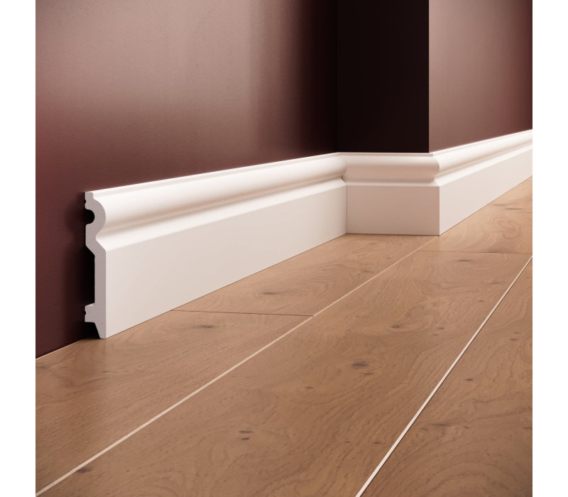 Plinta poliuretan flexibil, Manavi, S8F-10x1.5x200 cm