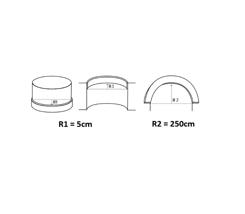 Plinta poliuretan flexibil, Manavi, S8F-10x1.5x200 cm