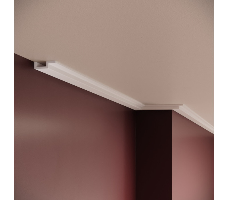 Cornisa poliuretan flexibil, Manavi, B23F-3.8x1.2x200cm