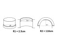 Cornisa poliuretan flexibil, Manavi, B25F-7x1.2x200 cm