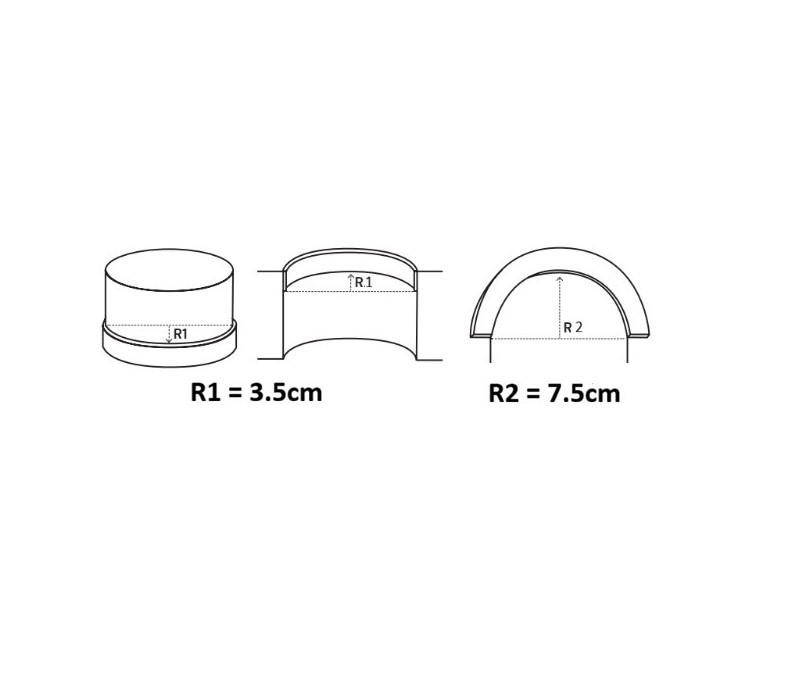 Cornisa poliuretan flexibil, Manavi, P904F - 5.5x5.5x200 cm