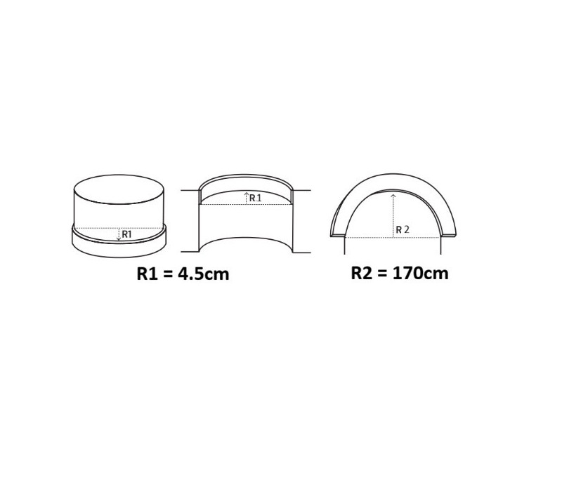 Scafa poliuretan flexibil, Manavi, C19F - 9.7x4.8x200 cm