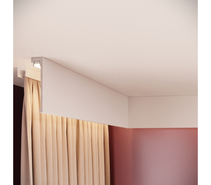 Profil mascare galerie polimer rigid, Manavi, S31-10x2.2x200 cm