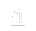 Profil mascare galerie polimer rigid, Manavi, S31-10x2.2x200 cm
