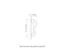 Ancadrament usa polimer rigid, Manavi, B13 - 8.7x2.9x200 cm