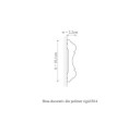 Ancadrament usa polimer rigid, Manavi, B14 - 10.1x2.2x200 cm