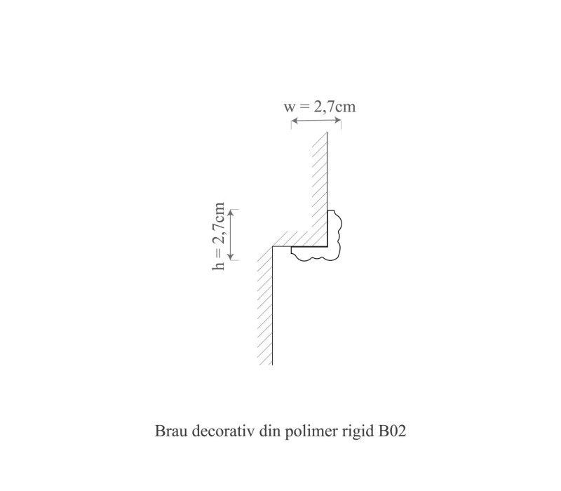 Ancadrament usa polimer rigid, Manavi, B2 - 2.7x2.7x200 cm