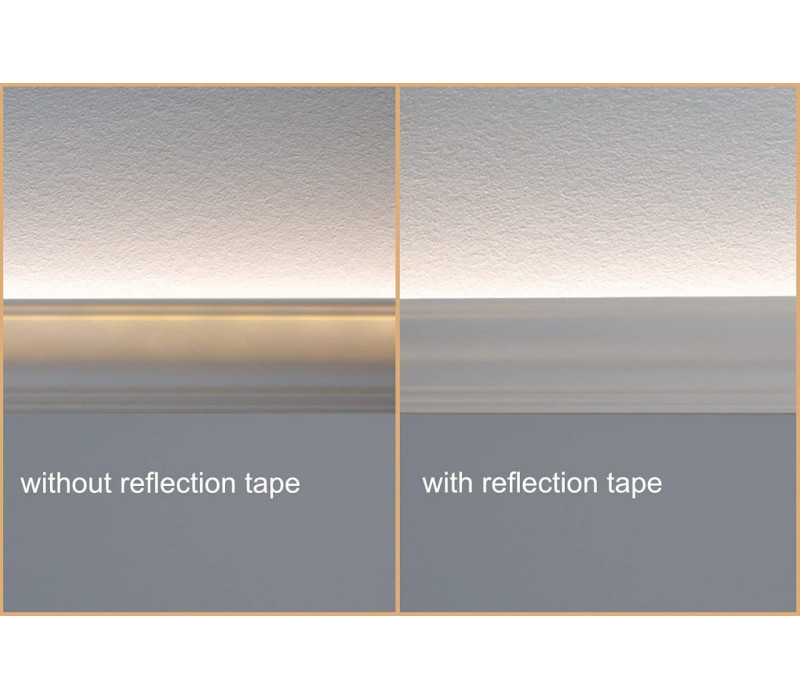 Bandă reflectorizantă profile decorative 2 cm × 50 m