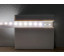 Difuzor LED PVC alb 2,2 × 100 cm pentru plinta S29