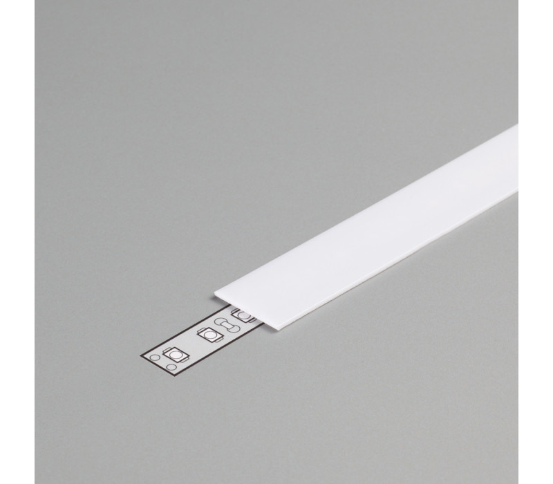 Difuzor LED PVC alb 2,2 × 100 cm pentru plinta S29