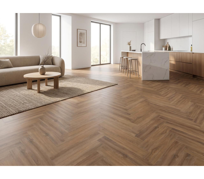 Parchet SPC Herringbone Revenga Mat 6mm